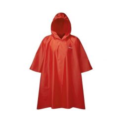 Poncho z kapturem Trekmates Essential. Czerwone kurtki przeciwdeszczowe TREKMATES, na jesień, uniwersalny, bez wzorów, z kapturem. Za 222.50 zł.