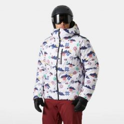 Kurtka puchowa Helly Hansen Kvitfjell. Białe kurtki Helly Hansen, bez wzorów, z puchu, bez kaptura. Za 1,526.00 zł.