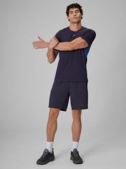 4F Spodenki treningowe szybkoschnące męskie - granatowe S. Niebieskie krótkie spodenki sportowe 4F, l, bez wzorów. Za 99.99 zł.