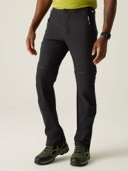 Regatta Spodnie trekkingowe Zipp-Off "Mountain" w kolorze czarnym rozmiar: 48. Czarne spodnie treningowe długie Regatta, bez wzorów. Za 190.18 zł.