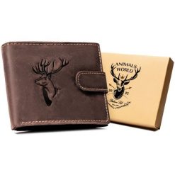 Elegancki portfel męski z nubukowej skóry naturalnej — Always Wild. Portfele Always Wild, bez wzorów, z nubiku. Za 59.00 zł.