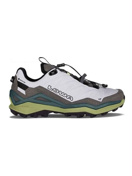 LOWA Buty trekkingowe "Maddox Pro GTX" w kolorze biało-szarym rozmiar: 44,5. Białe buty trekkingowe Lowa, bez wzorów, z gore-texu, bez zapięcia. Za 432.80 zł.