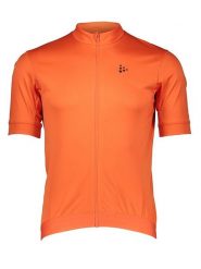 Craft Koszulka kolarska "Core Essence" w kolorze pomarańczowym rozmiar: M. Pomarańczowe t-shirty sportowe Craft, bez wzorów, bez ramiączek, rowerowe. Za 114.44 zł.