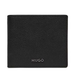 Portfel HUGO. Czarne portfele Hugo, bez wzorów. Za 449.99 zł.