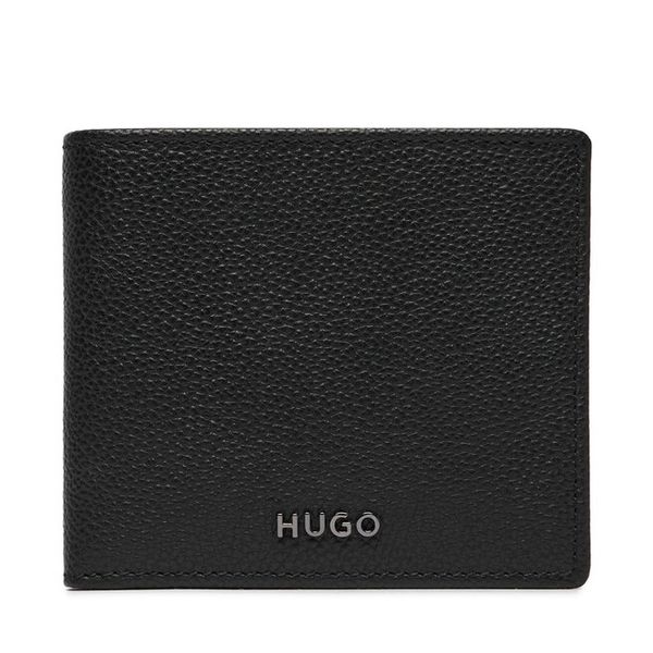 Portfel HUGO. Czarne portfele Hugo, bez wzorów. Za 449.99 zł.