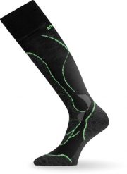 Skarpety narciarskie Lasting STW 986 Merino. Zielone skarpety LASTING, z aplikacjami, z elastanu. Za 94.00 zł.