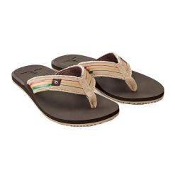 Japonki plażowe męskie Rip Curl Reactor Open Toe 1153. Brązowe japonki Rip Curl, bez wzorów. Za 69.99 zł.