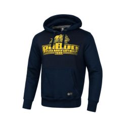 Bluza męska Pitbull z kapturem TAG Arka Gdynia. Niebieskie bluzy PITBULL, l, bez wzorów, z kapturem. Za 279.00 zł.