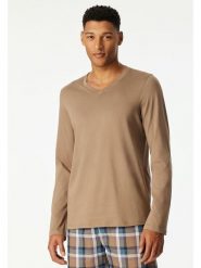 Schiesser Koszulka piżamowa w kolorze beżowym rozmiar: 50. Brązowe piżamy Schiesser, bez wzorów, z bawełny, bez ramiączek. Za 86.99 zł.