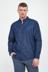 Koszula męska Heli JOOP! JEANS. Koszule JOOP! Jeans, m, bez wzorów, z jeansu, bez kołnierzyka, bez ramiączek. Za 489.00 zł.