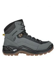 LOWA Skórzane buty turystyczne "Renegade GTX Mid" w kolorze szarym rozmiar: 46,5. Szare buty turystyczne Lowa, bez wzorów, z gore-texu, bez zapięcia, outdoorowe, gore-tex. Za 782.99 zł.