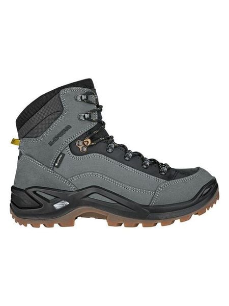 LOWA Skórzane buty turystyczne "Renegade GTX Mid" w kolorze szarym rozmiar: 46,5. Szare buty trekkingowe Lowa, bez wzorów, z gore-texu, bez zapięcia. Za 782.99 zł.