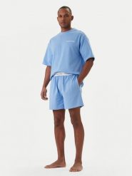Calvin Klein Underwear Piżama LV00NM2949 Błękitny Relaxed Fit. Niebieskie piżamy Calvin Klein Underwear, m, bez wzorów, z bawełny, bez ramiączek. Za 299.99 zł.