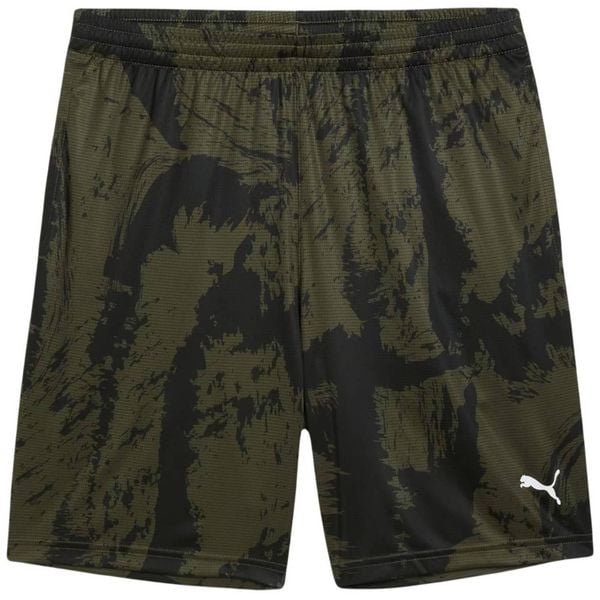Męskie Spodenki Train All Day Z Nadrukiem Na Całej Powierzchni. Zielone szorty Puma, m, bez wzorów, sportowe. Za 211.99 zł.