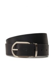 Calvin Klein Pasek Męski Adj Casual Round 35Mm K50K512838 Czarny. Czarne paski CALVIN KLEIN, bez wzorów, ze skóry, casualowe. Za 199.99 zł.