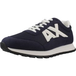 Buty ARMANI EXCHANGE XM001960 AF1938 Niebieski. Niebieskie buty trekkingowe Armani Exchange, bez wzorów, z syntetyku, bez zapięcia. Za 707.65 zł.