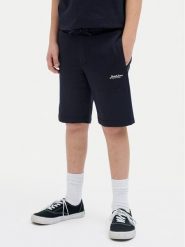 Jack&Jones Szorty sportowe Gordon 12270663 Granatowy Slim Fit. Niebieskie krótkie spodenki sportowe Jack&Jones, m, bez wzorów, z bawełny. Za 89.99 zł.