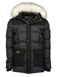 Geographical Norway Kurtka zimowa "Dalibor" w kolorze czarnym rozmiar: 3XL. Czarne kurtki Geographical Norway, na zimę, xl, z aplikacjami, bez kaptura. Za 203.45 zł.