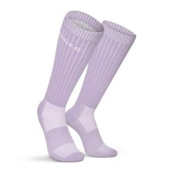 Podkolanówki do gry w padla Padel Siroko Contour Lavender. Niebieskie skarpety SIROKO, bez wzorów, z materiału. Za 64.00 zł.