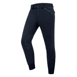 Spodnie jeździeckie mid grip ELT Mailo. Niebieskie odzież kompresyjna ELT, l, bez wzorów, z elastanu, do jazdy konnej. Za 374.50 zł.