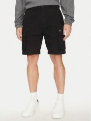 Calvin Klein Jeans Szorty materiałowe J30J327376 Czarny Regular Fit. Czarne szorty Calvin Klein Jeans, m, bez wzorów, z bawełny. Za 239.99 zł.