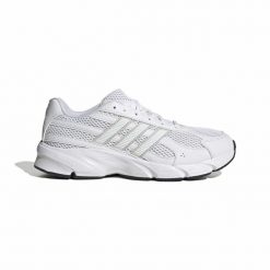 Sneakersy adidas Technochaos 2000. Białe buty sportowe casual Adidas, bez wzorów, z tkaniny, bez zapięcia. Za 383.00 zł.