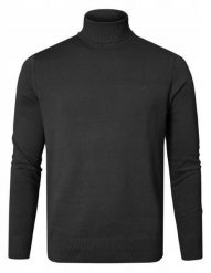 Bawełniany Męski Golf - Pako Jeans - Czarny. Czarne golfy Pako Jeans, l, bez wzorów, z bawełny, bez ramiączek. Za 195.00 zł.