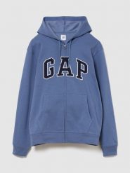 GAP Bluza w kolorze niebieskoszarym rozmiar: XXL. Niebieskie bluzy GAP, xxl, bez wzorów, bez kaptura. Za 115.24 zł.