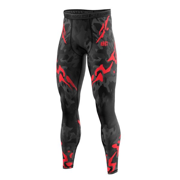 Legginsy sportowe męskie EXTREME HOBBY BLACK PANTHER. Czarne bielizna termoaktywna EXTREME HOBBY, l, bez wzorów, z elastanu, bez ramiączek. Za 218.00 zł.