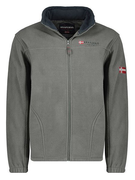 ANAPURNA Kurtka polarowa "Uranium" w kolorze szarym rozmiar: M. Szare kurtki ANAPURNA, m, bez wzorów, z polaru, bez kaptura. Za 82.99 zł.