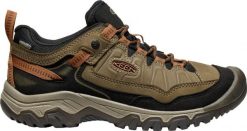 Buty trekkingowe TARGHEE IV WP M marki Keen. Brązowe buty turystyczne Keen, bez wzorów, z materiału, bez zapięcia, trekkingowe. Za 706.50 zł.
