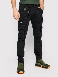 Alpha Industries Spodnie materiałowe Utility 128202 Czarny Slim Fit. Czarne spodnie materiałowe Alpha Industries, m, bez wzorów, z bawełny. Za 289.99 zł.