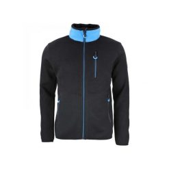 Polar zapinany na zamek błyskawiczny Peak Mountain Cayak. Czarne bluzy z polaru Peak Mountain, na zimę, bez wzorów, z polaru, bez kaptura. Za 249.50 zł.