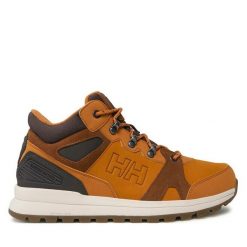 Trekkingi Helly Hansen. Brązowe buty trekkingowe Helly Hansen, bez wzorów, bez zapięcia. Za 429.99 zł.