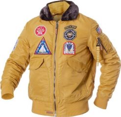 Kurtka męska Mil-Tec Top Gun Flying Tiger żółta r. 3XL. Żółte kurtki Mil-Tec, m, bez wzorów, bez kaptura. Za 781.95 zł.