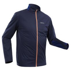 Bluza narciarska XC S SOFT 500 męska. Niebieskie kurtki narciarskie i snowboardowe INOVIK, m, bez wzorów, z elastanu, narciarskie. W wyprzedaży za 119.99 zł.