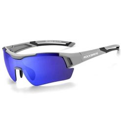 Okulary Przeciwsłoneczne do Jazdy na Rowerze MTB. Szare okulary przeciwsłoneczne ROCKBROS. Za 123.60 zł.