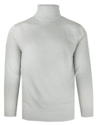 Elegancki Golf Męski - Brave Soul - Gołębi Kolor. Szare golfy Brave Soul, l, bez wzorów, z bawełny, bez ramiączek. Za 119.00 zł.