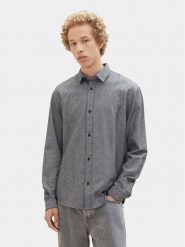 Tom Tailor Denim Koszula 1037473 Szary Regular Fit. Szare koszule TOM TAILOR DENIM, m, bez wzorów, z bawełny, bez kołnierzyka, bez ramiączek. Za 129.99 zł.