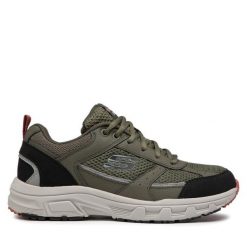Trekkingi Skechers. Brązowe buty trekkingowe Skechers, bez wzorów, bez zapięcia. Za 269.99 zł.