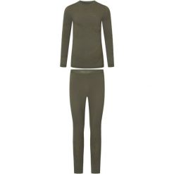 Bielizna termiczna męska Set Gasher Man z wełną merino. Zielona bielizna termoaktywna Viking, m, bez wzorów, z wełny, bez ramiączek, narciarskie. Za 383.99 zł.