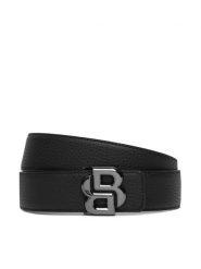 BOSS Pasek 50529609 Czarny. Czarne paski Boss, bez wzorów, ze skóry. Za 449.99 zł.