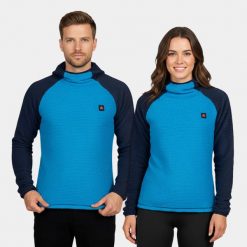 Bluza Primaloft unisex Alpinus Eio. Niebieskie bluzy z kapturem Alpinus, s, bez wzorów, z materiału, bez kaptura. Za 349.00 zł.