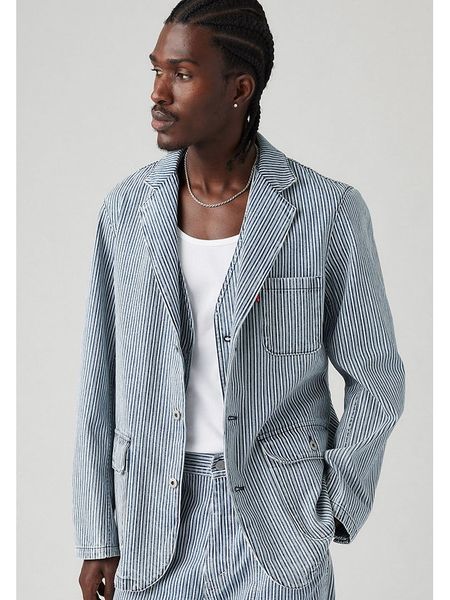 Levi's Marynarka w kolorze granatowo-białym rozmiar: XL. Niebieskie garnitury Levi's®, na co dzień, s, bez wzorów, z bawełny. Za 274.75 zł.