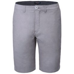 Bawełniane Męskie Krótkie Spodenki (Szorty) - Pako Jeans - Popielate. Szare szorty Pako Jeans, m, bez wzorów, z bawełny, klasyczne. Za 149.00 zł.