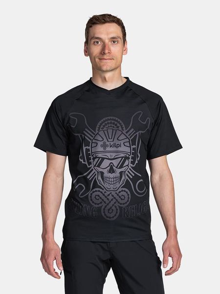 Kilpi Koszulka kolarska "Remido" w kolorze czarnym rozmiar: L. Czarne t-shirty sportowe Kilpi, bez wzorów, z materiału, bez ramiączek, rowerowe. Za 84.21 zł.