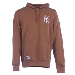 Bluza New Era League Essntls Os Hoody Neyyan Stfwhi Dorosłych. Brązowe bluzy z kapturem New Era, s, bez wzorów, z bawełny, z kapturem. Za 362.85 zł.