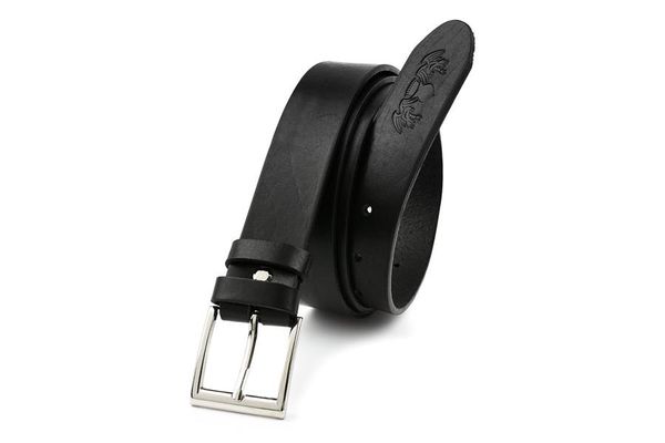 Pasek skórzany BELTIMORE r.85-100 cm E10 czarny. Czarne paski bez wzorów. Za 49.90 zł.