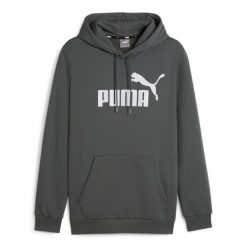 Bluza męska PUMA Essentials Big Logo Hoodie FL. Szare bluzy Puma, l, bez wzorów, bez kaptura. Za 179.99 zł.