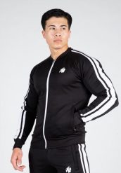 Riverside Kurtka dresowa - Czarny. Czarne kurtki GORILLA WEAR, m, bez wzorów, z dresówki, bez kaptura. Za 320.00 zł.